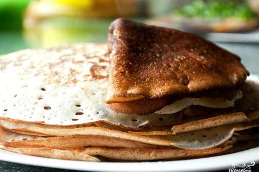 Рецепт постные блины на закваске