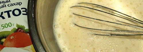 спельтовые блины с фруктозой. Шаг 2