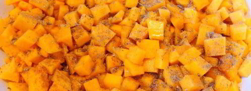 томатные блинчики с пряной тыквой и брынзой. Шаг 4