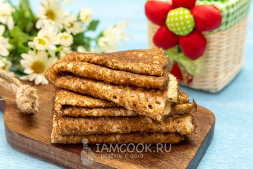 Рецепт тонкие ажурные блины на молоке