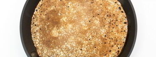 тонкие ажурные блины на молоке. Шаг 12