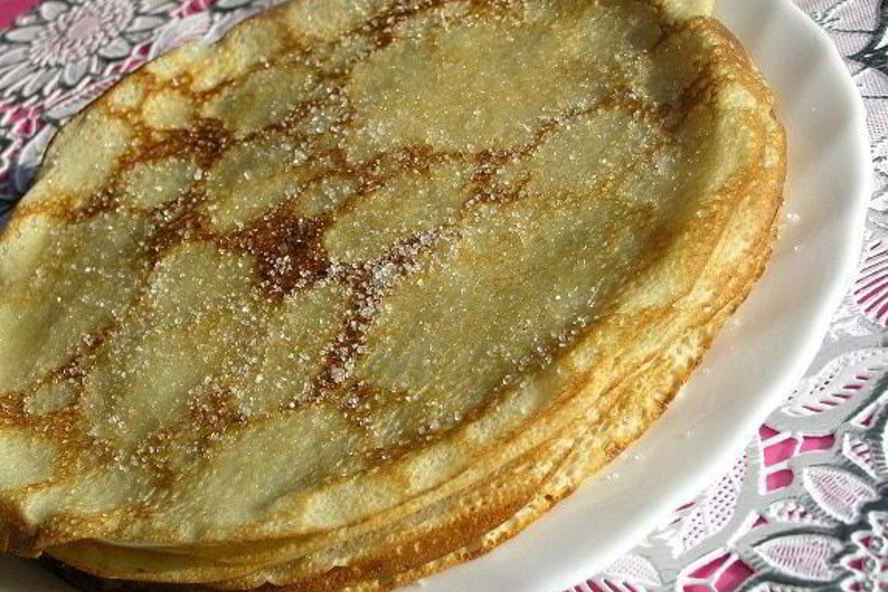 Рецепт тонкие блинчики на сыворотке