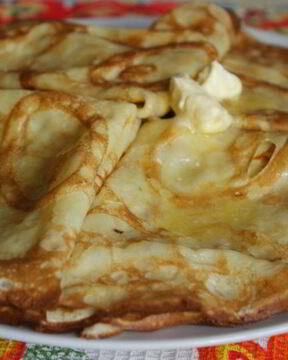 Тонкие сладкие блинчики на молоке