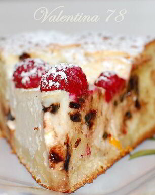 Большая ватрушка с шоколадными дропсами