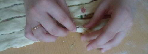 булочки аппетитные с сыром и ветчиной. Шаг 11