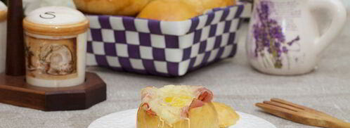 булочки с беконом и яйцом. Шаг 7