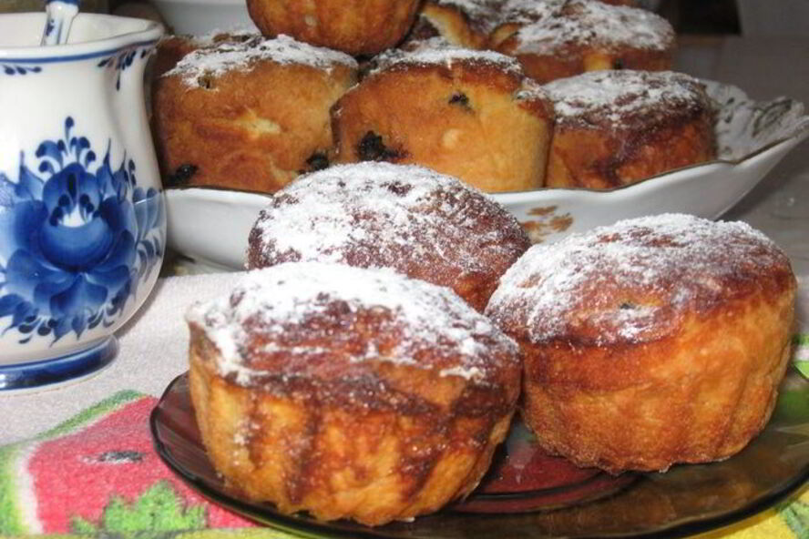 Рецепт булочки с изюмом аппетитные