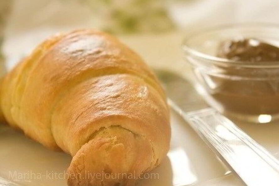 Рецепт круассаны с ореховой пастой