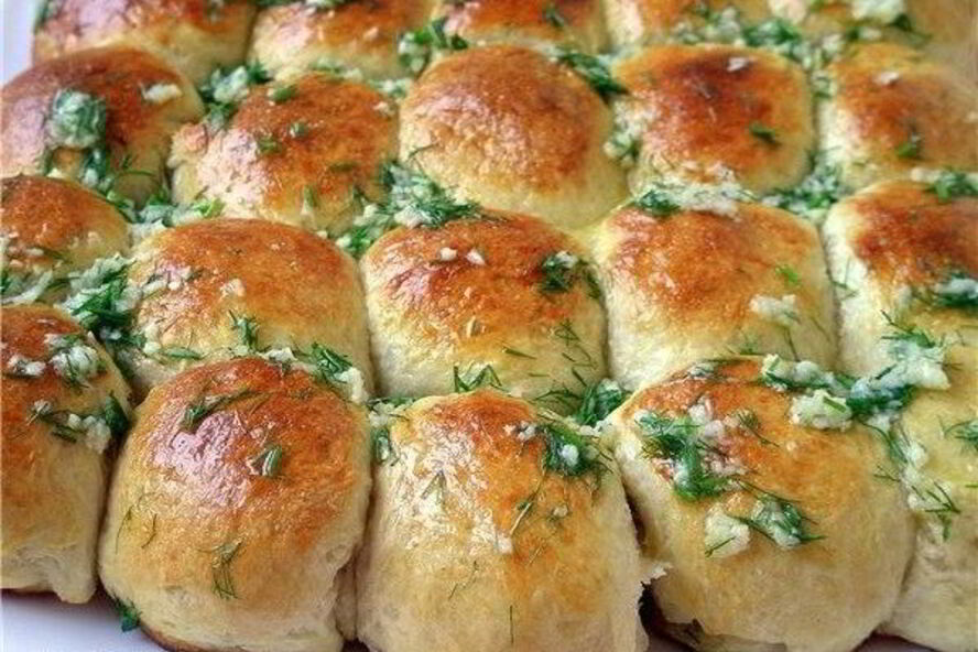 Рецепт пампушки с чесночным соусом