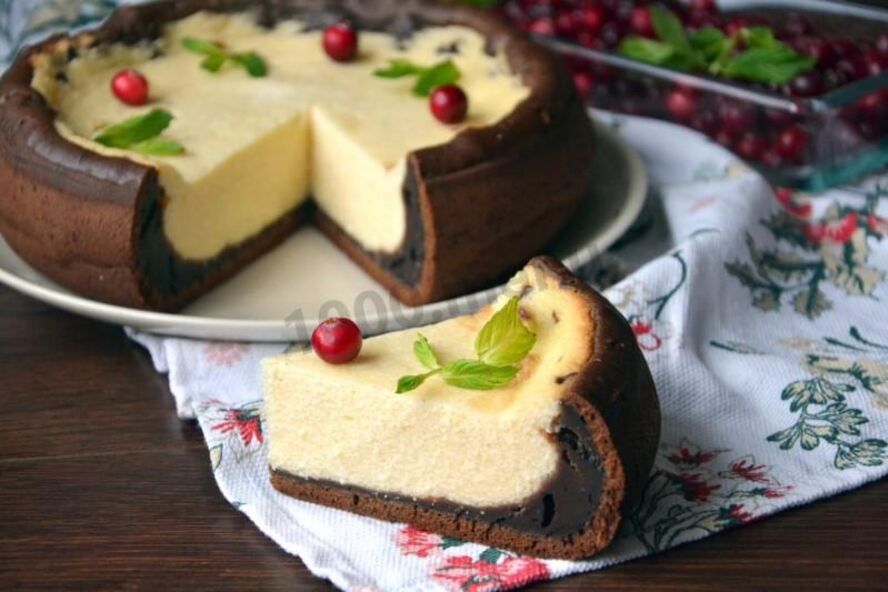 Рецепт шоколадная королевская ватрушка с какао