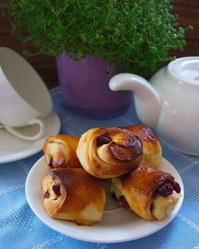 Сладкие булочки на кефире