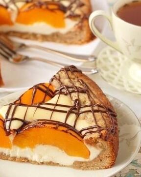 Ватрушка Нежность с персиками