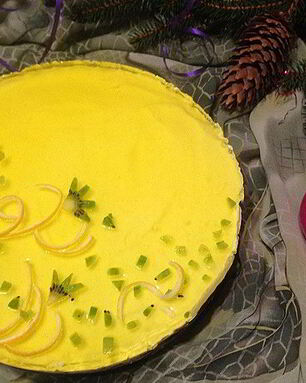 Быстрый лимонный чизкейк