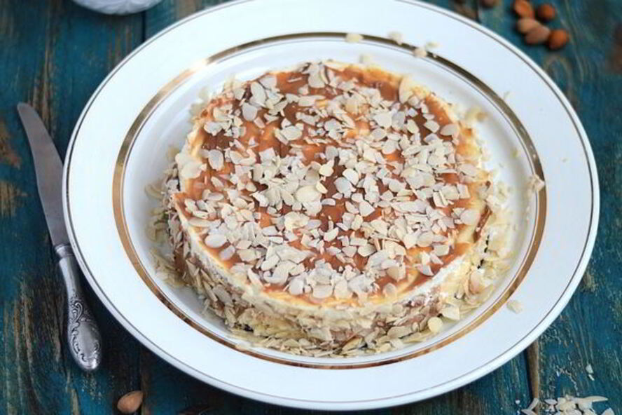 Рецепт чизкейк на натуральном йогурте с миндалем