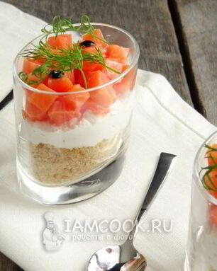 Чизкейк с лососем