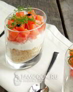 Чизкейк с лососем