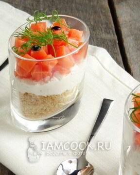 Чизкейк с лососем