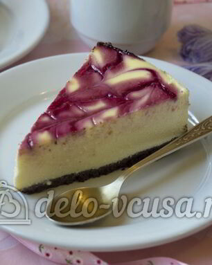 Чизкейк с малиной