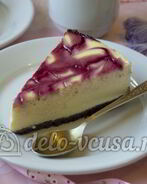 Чизкейк с малиной