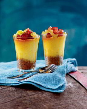 Чизкейк со свежим виноградом