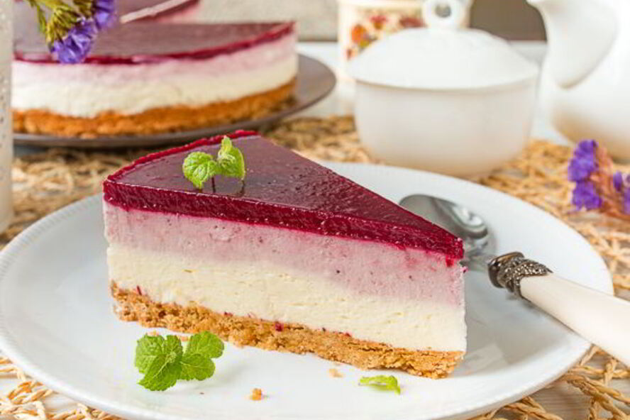 Рецепт холодный вишневый чизкейк