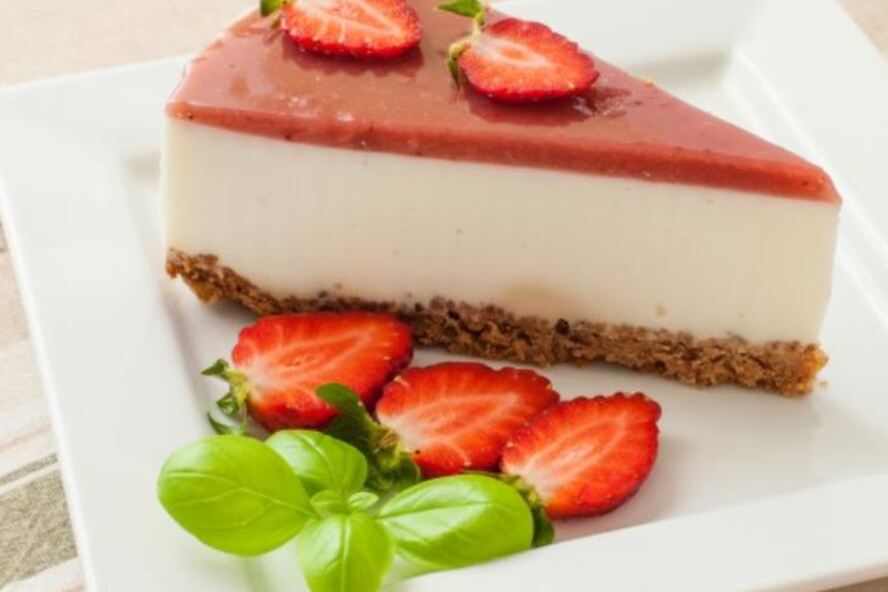 Рецепт клубничный чизкейк с белым шоколадом