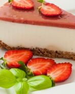 Клубничный чизкейк с белым шоколадом