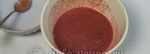 клубничный чизкейк с творогом без выпечки. Шаг 13