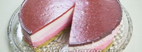 клубничный чизкейк с творогом без выпечки. Шаг 15