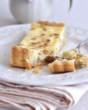 Лимонный чизкейк с кедровыми орехами