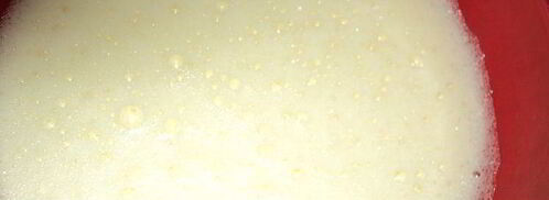 мраморный чизкейк с малиной и персиками. Шаг 3