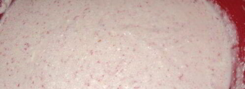 мраморный чизкейк с малиной и персиками. Шаг 4