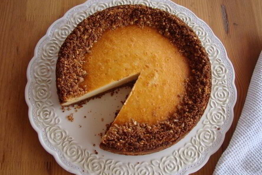 Рецепт нью-йорк чизкейк с ореховым штрейзелем