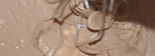 шоколадный чизкейк с бананами. Шаг 9