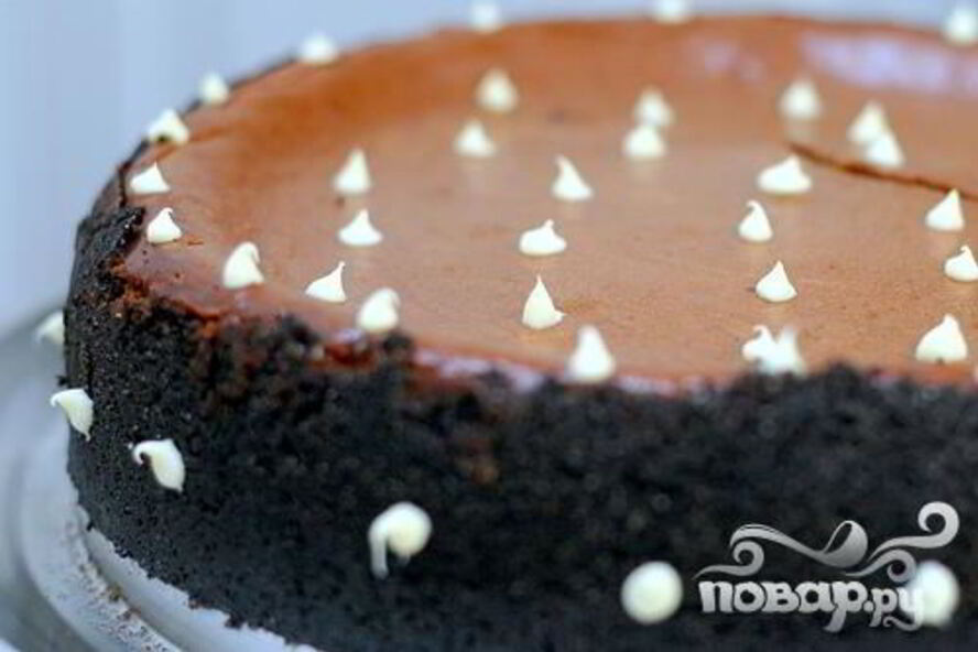 Рецепт шоколадный чизкейк с карамелью