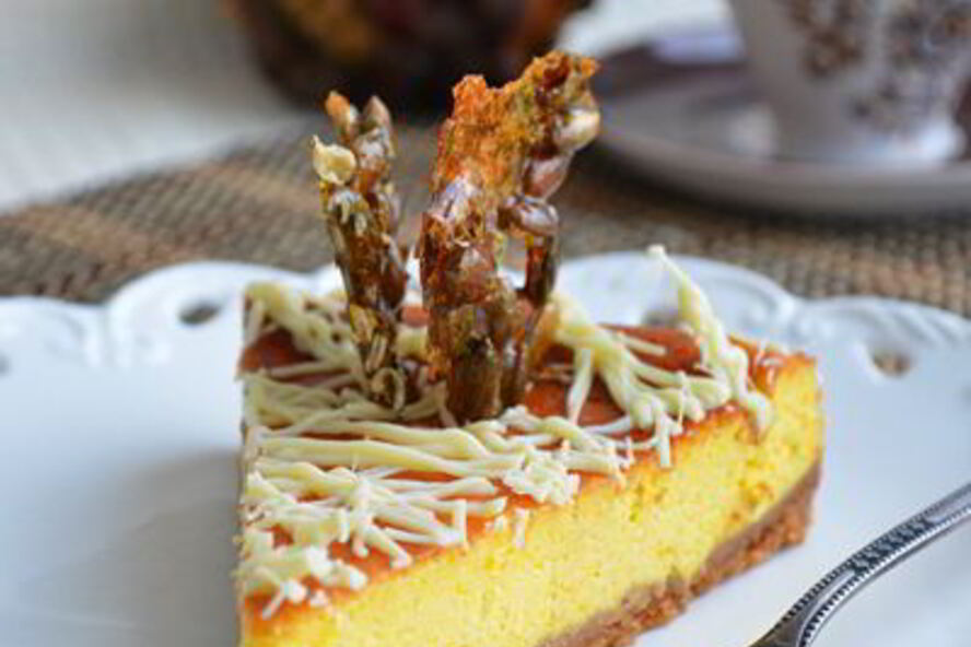 Рецепт тыквенный чизкейк с белым шоколадом