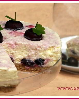 Вишневый чизкейк с ароматом корицы