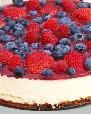 Ягодный чизкейк без выпекания