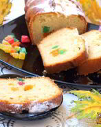 Йогуртовый кекс с цукатами