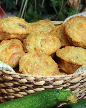 Кабачковые кексы с сыром