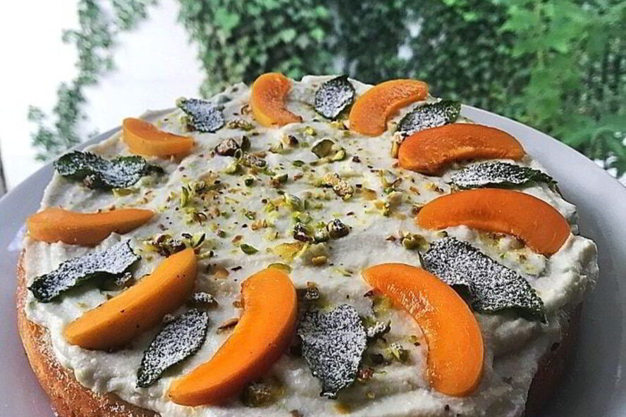 Рецепт кекс с абрикосами, рикоттой, фисташками