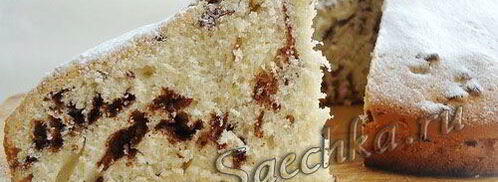 кекс с коньяком и шоколадом. Шаг 10