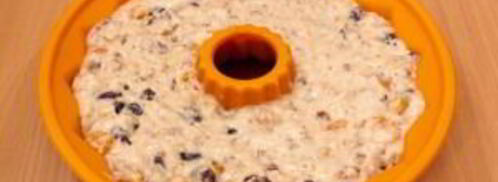 кекс с курагой, изюмом и орехами. Шаг 7