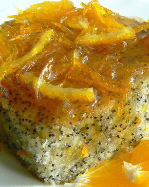 Кекс с маком и апельсиновым сиропом