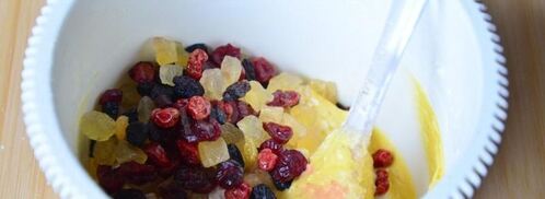 кекс с цукатами и сухофруктами. Шаг 8