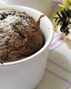 Кекс с творогом в микроволновке за 3 минуты