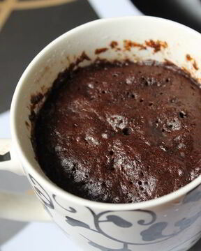 Кекс в микроволновке без яиц