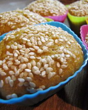 Кексы мандариново-ореховые