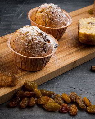 Кексы с изюмом