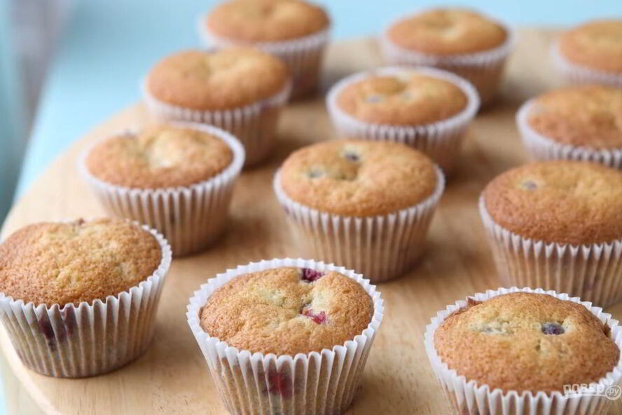 Рецепт клюквенные кексы